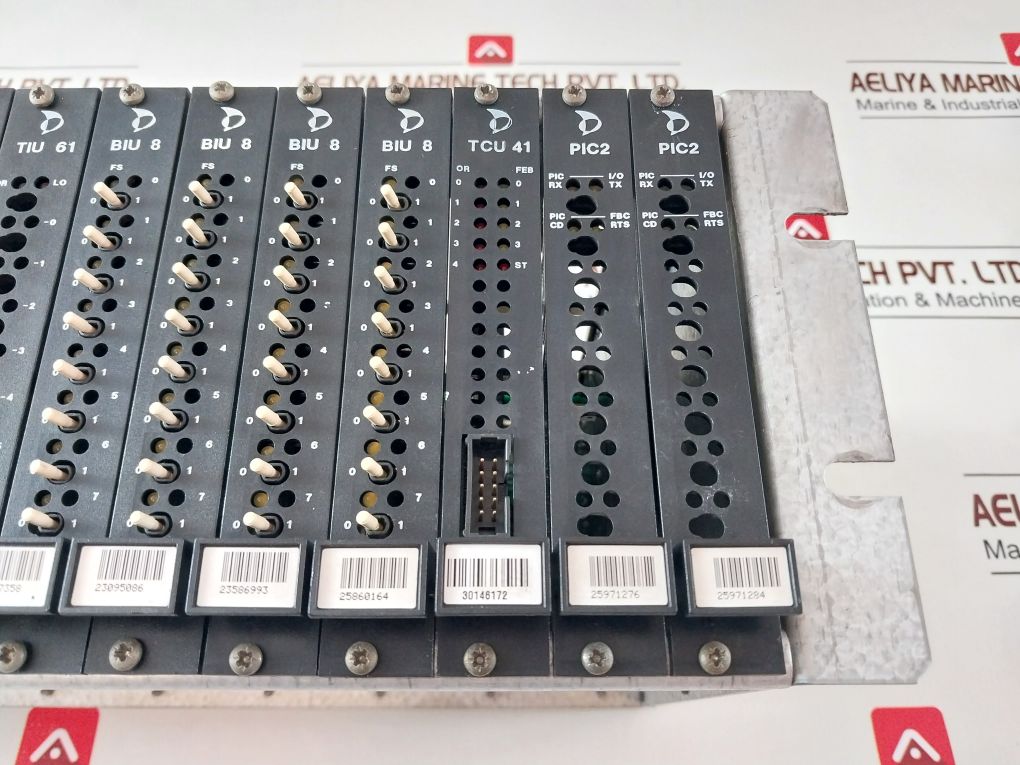 Metso Automation S420154 Tcu 41+Tiu 61+Bio 8+Pic2+Ipu Pcb Rack