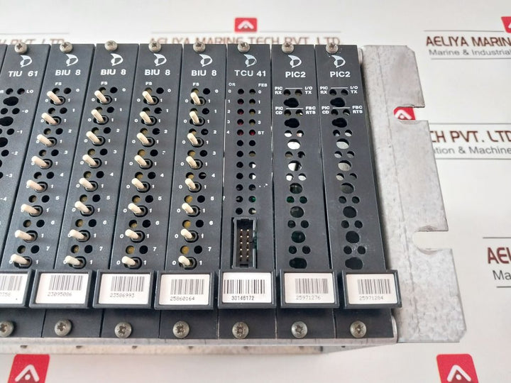 Metso Automation S420154 Tcu 41+Tiu 61+Bio 8+Pic2+Ipu Pcb Rack