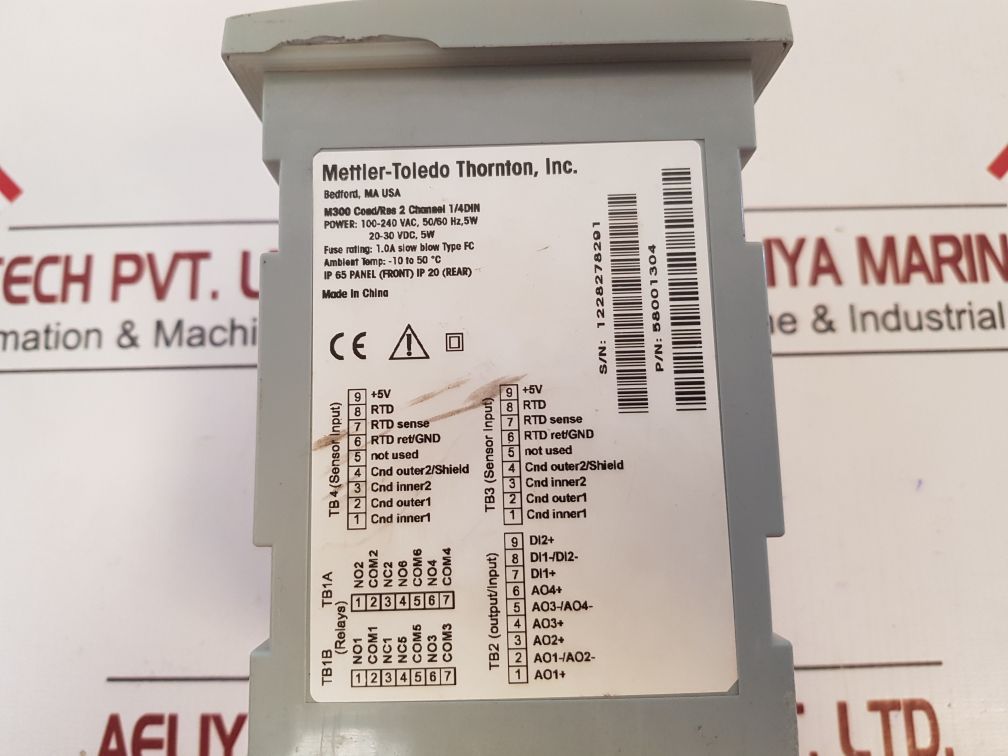 Mettler-toledo Thornton M300 2 Channel Multi Parameter Transmitter 1/4Din