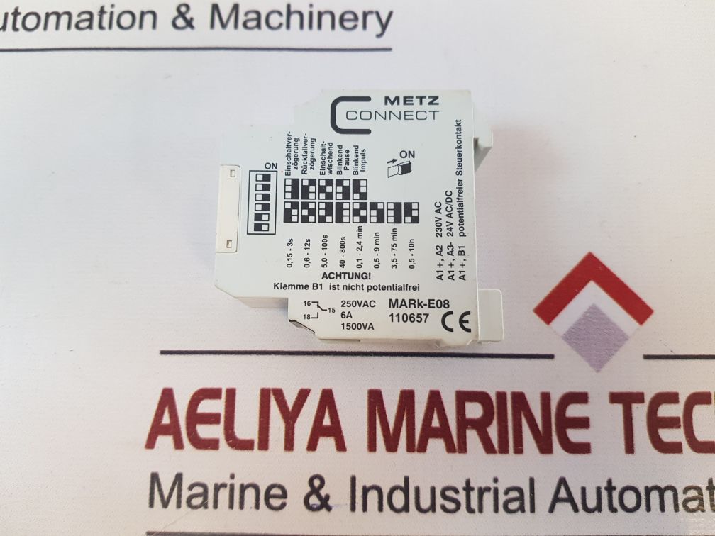 Metz Connect Mark-e08 Multifunction Time Relay 230V Ac