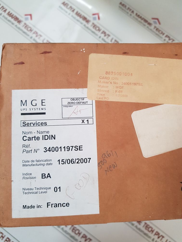 Mge 34001196Xd-1Ba Pcb Card Idin 3400119700