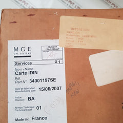 Mge 34001196Xd-1Ba Pcb Card Idin 3400119700