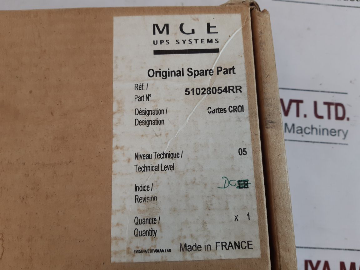 Mge 51028053Xd-1-da Croi Board 1028054Rr