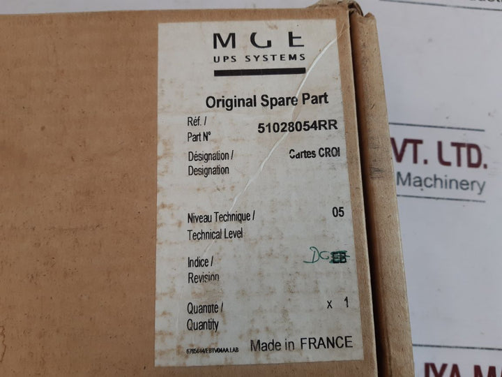 Mge 51028053Xd-1-da Croi Board 1028054Rr