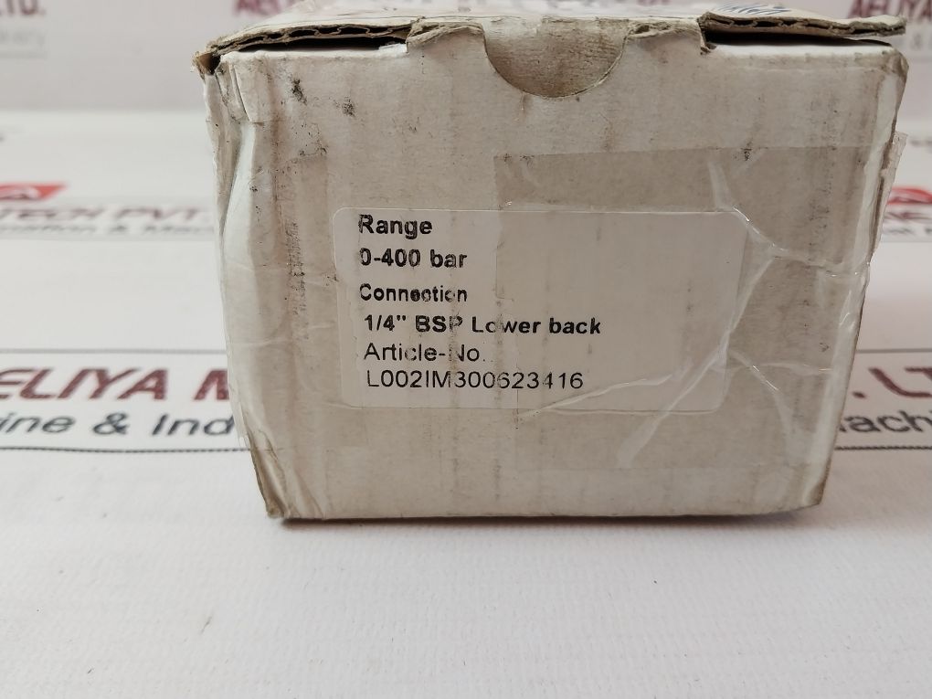 Mhwirth 0-400 Bar Pressure Gauge