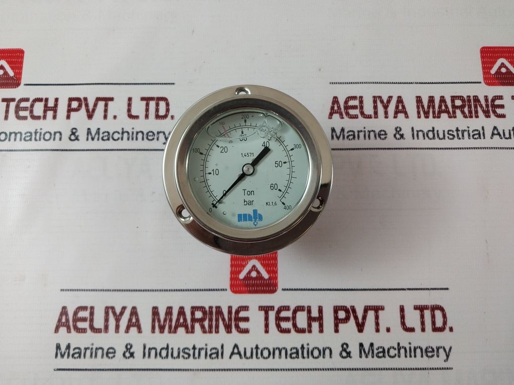Mhwirth 0-400 Bar Pressure Gauge