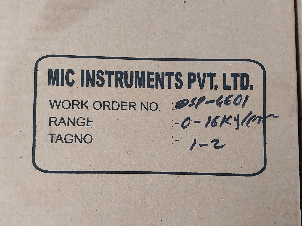 Mic Instruments 0-16 Kg/Cm2