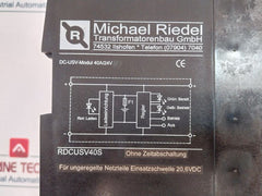 Michael Riedel Rdcusv40S Module 