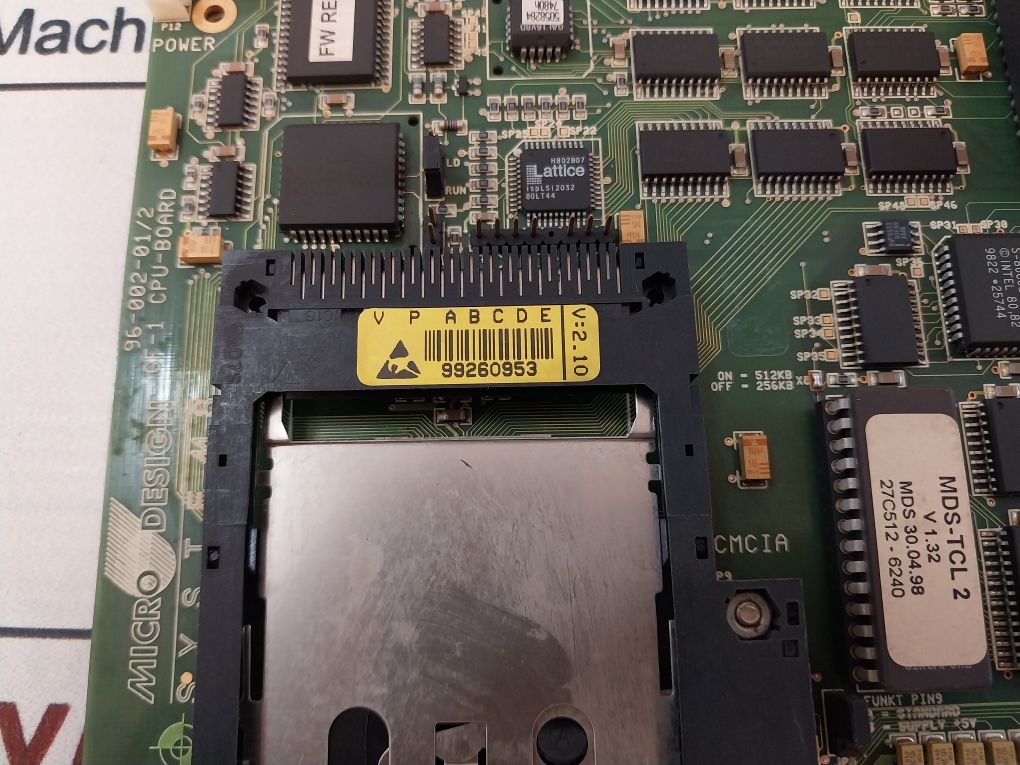 Micro Design Systems 96-002-01/2 Cpu Board