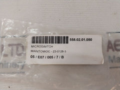 Manitowoc Bz-2Rw8639T Micro Switch 558.02.01.050