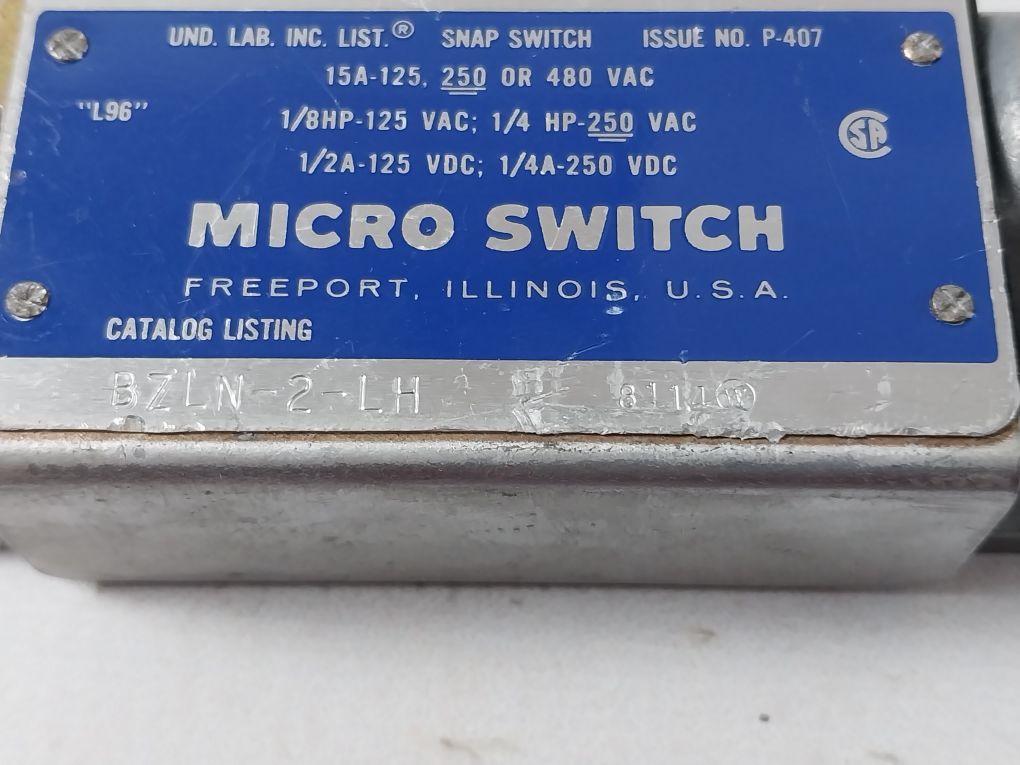 Micro Switch Bzln-2-lh Snap Switch