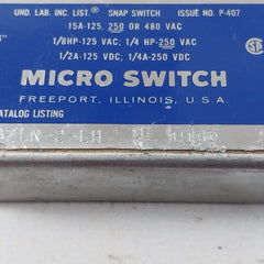 Micro Switch Bzln-2-lh Snap Switch