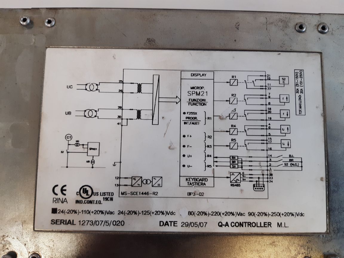 Microelettrica Scientifica Spm21 Synchronizing Relay