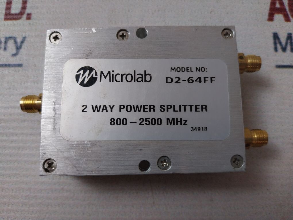 Microlab D2-64Ff 2 Way Power Splitter 800-2500 Mhz