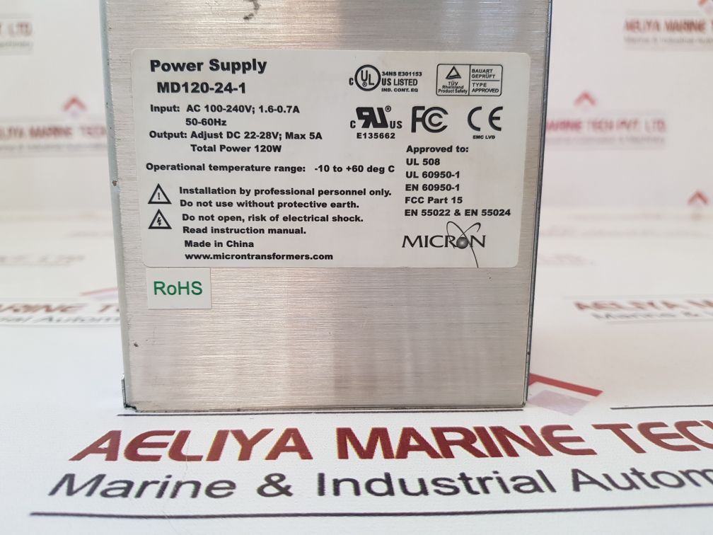 Micron Md120-24-1 Power Supply 100-240V

