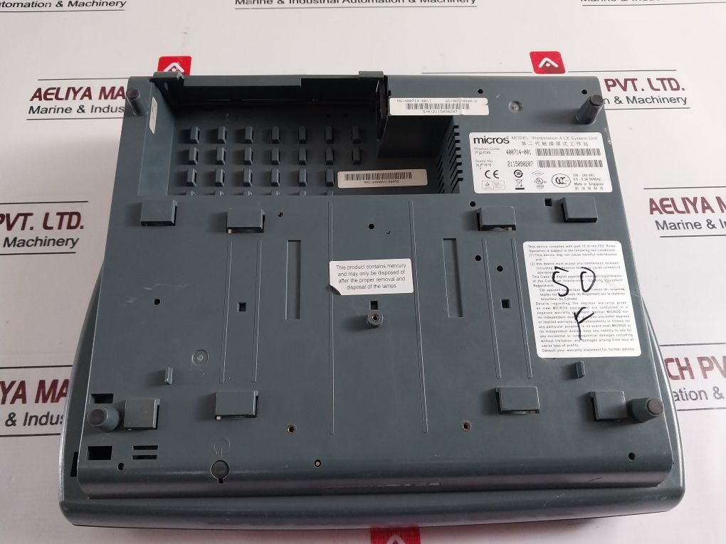 Micros 400714-001 Touchscreen Terminal Workstation 4 Lx System Unit 100-240Vac