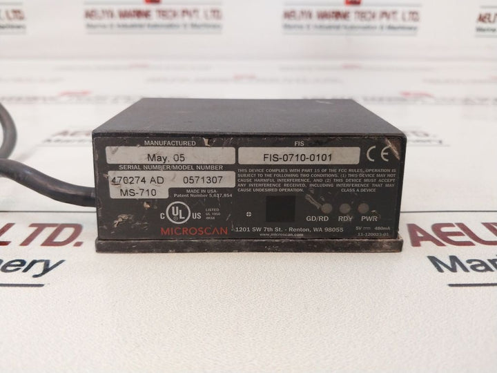 Microscan Ms-710 Bar Code Scanner