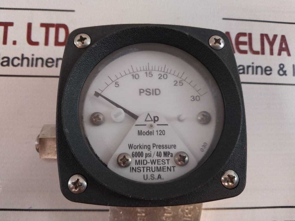 Mid-west Instrument 120Sa-10-oo Working Pressure Switch 6000 Psi 40Mpa