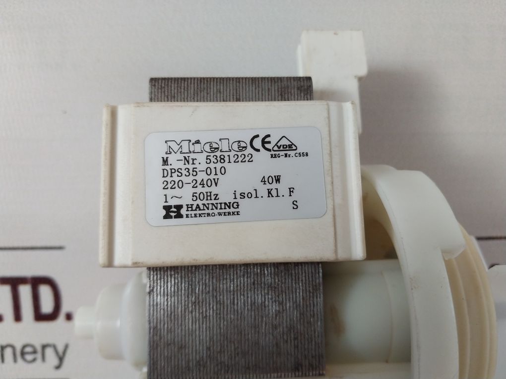 Miele Dps35-010 Drain Pump