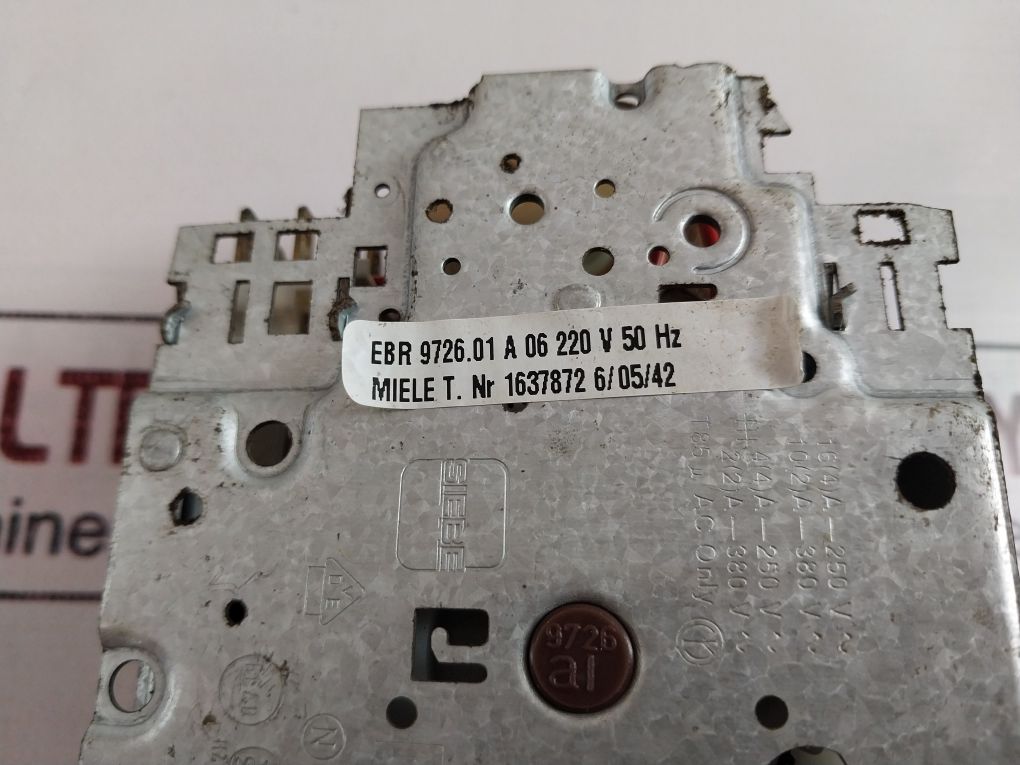Miele T Ebr 9726.01 A 06 Program Timer For T5213 380V 50Hz