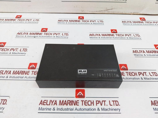 Milan Mil-s800I-v2 8 Port 10/100 Ethernet Port Switch Ac100-240V, 0.3A Max