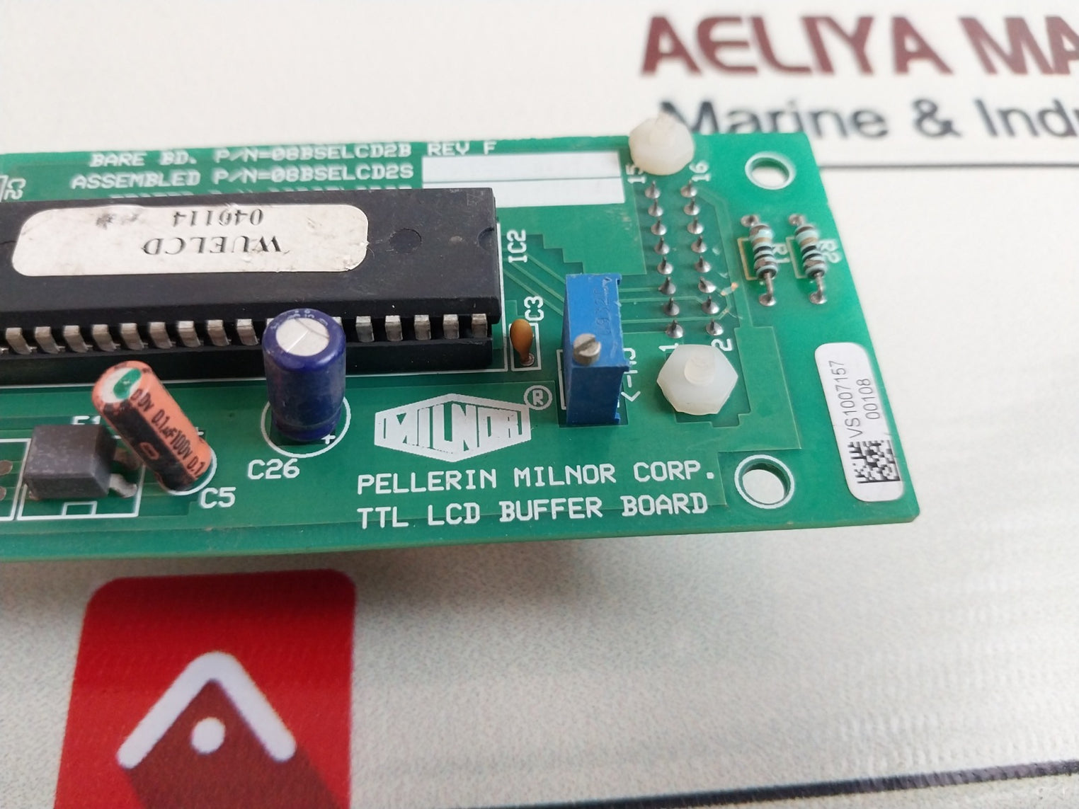 Milnor 08Bselcd2B Ttl Lcd Buffer Board 08Bselcd2T