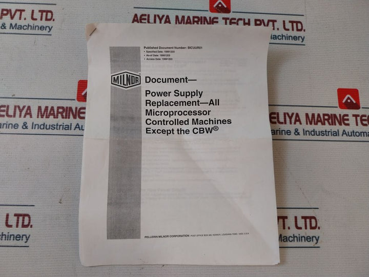 Milnor 08Pss3401N Power Supply Kit