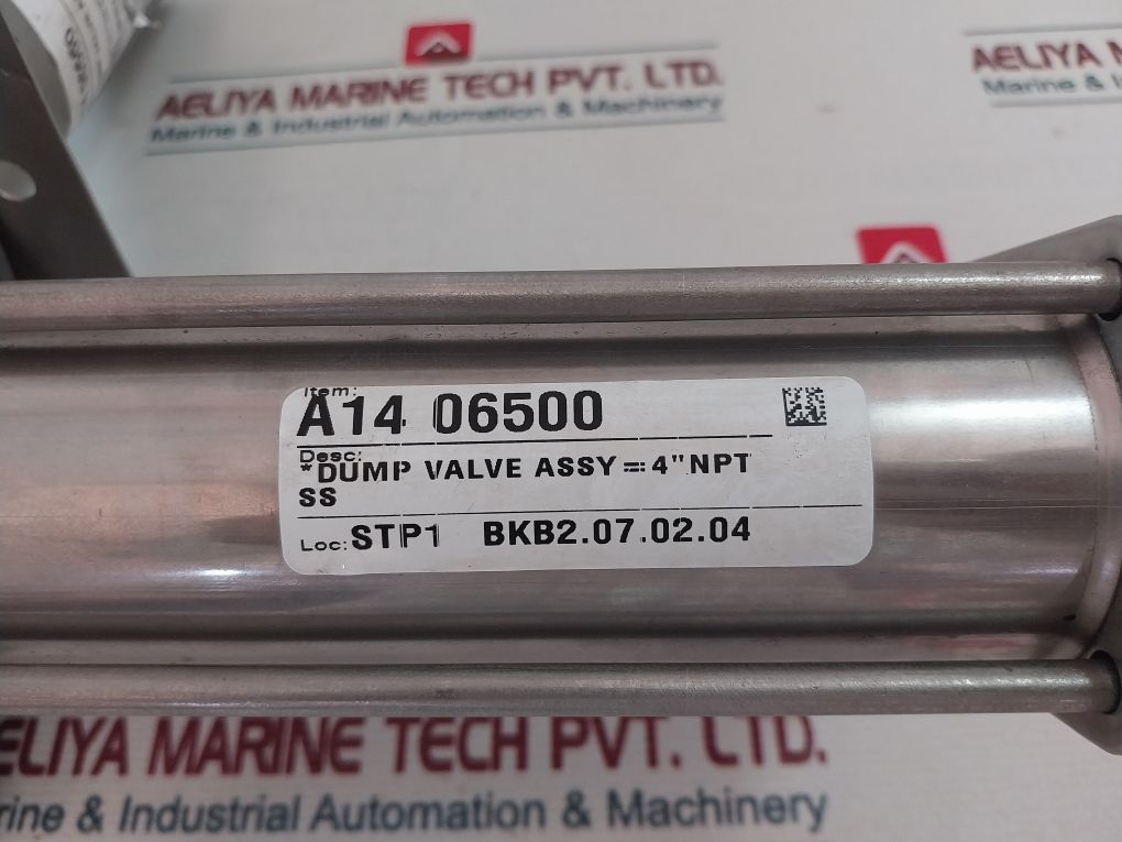 Milnor A14 06500 Dump Valve Assy = 4” Ntp Ss