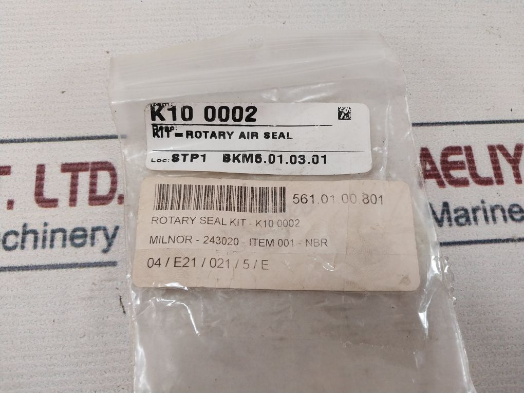 Milnor K10 0002 Rotary Air Seal Kit