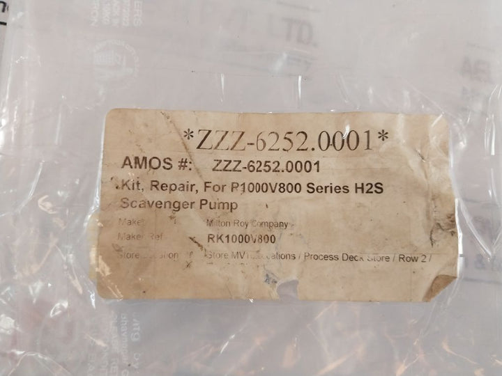 Milton R1000V800 Series H2S (Part Only) Repair Kit