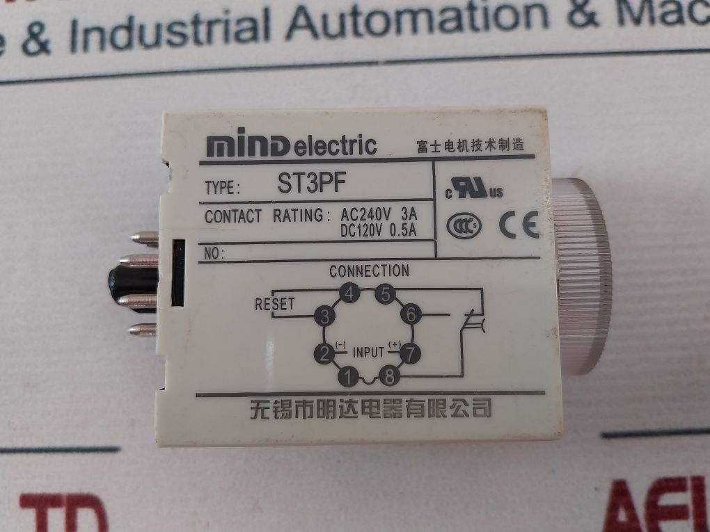 Mind Electric St3Pf Off Delay Timer 0-3 Min Ac240V 3A