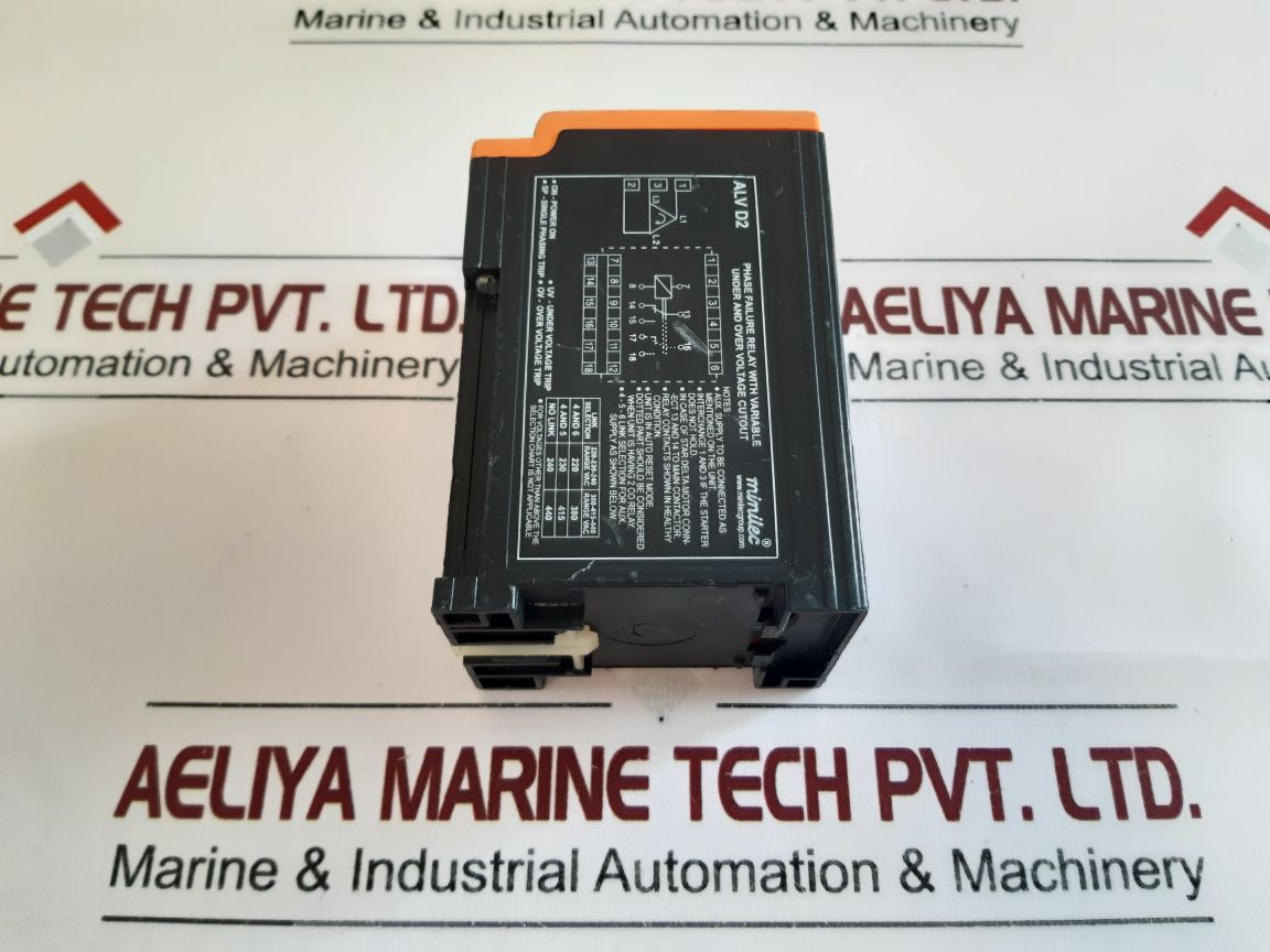 Minilec Alv D2 Phase Failure Relay 380-415-440 Vac