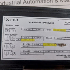 Minilec Ac Current Transducer D2 Ptc1 Class 0.5 80-300 Vac/Dc