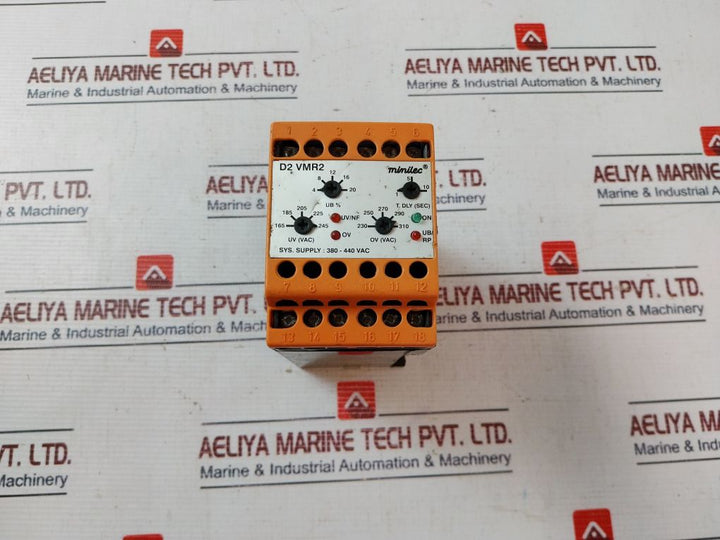 Minilec D2 Vmr2 Phase Failure Relay 380-440Vac