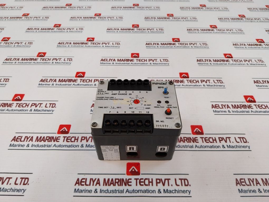 Minilec Mpr-1 Motor Protection Relay 20Amp 10Sec