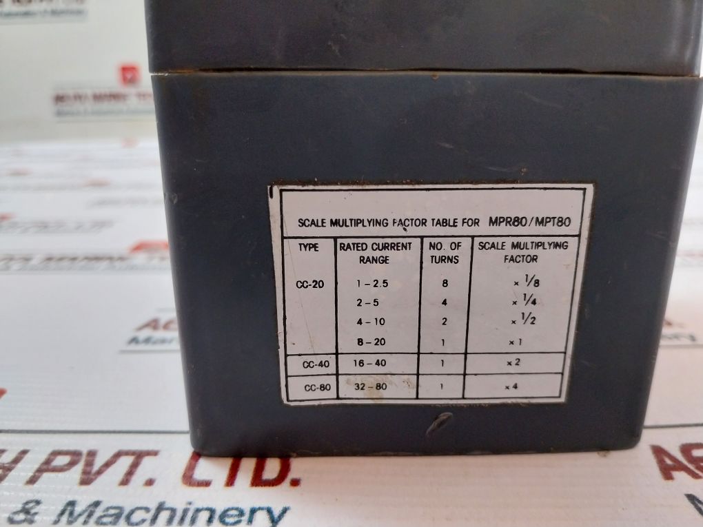 Minilec Mpr 80 Phase Failure + Overload Relay 240V