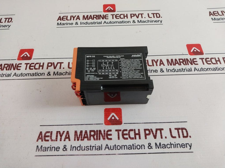 Minilec Mpr D2 Phase Failure+Overload Protection Relay 2/5 Seconds