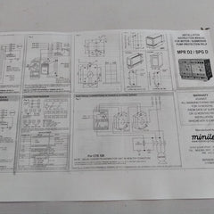 Minilec Mpr D2 Phase Failure+Overload Protection Relay 2/5 Seconds