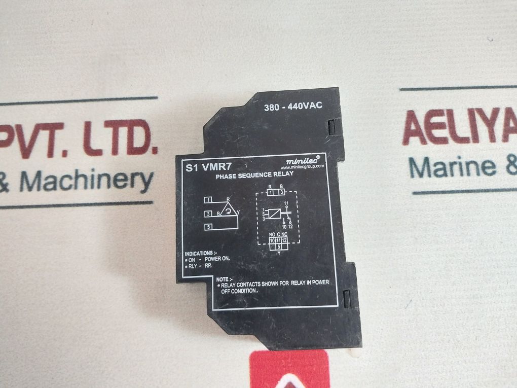 Minilec S1 Vmr7 Phase Sequence Relay