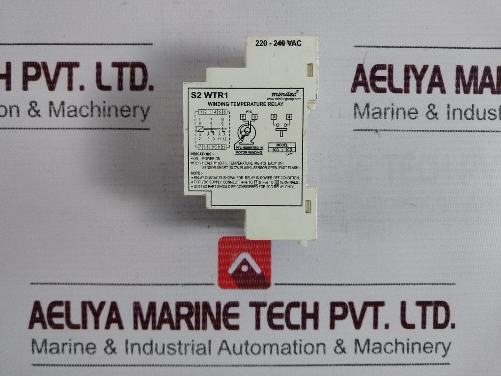 Minilec S2 Wtr1 Winding Temperature Relay 220-240 Vac