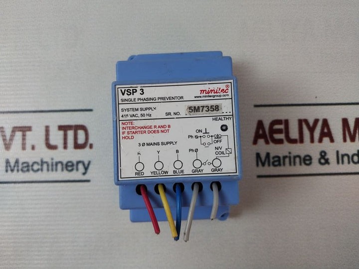 Minilec Vsp 3 Phase Failure Relay 415 Vac 50 Hz