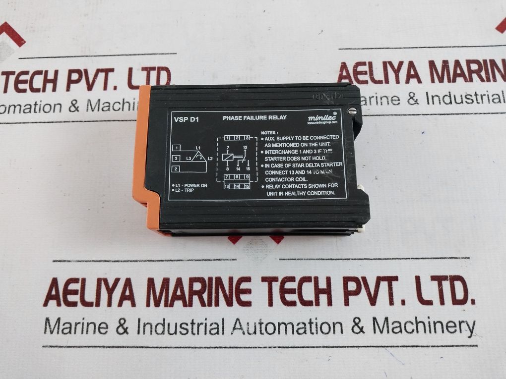 Minilec Vsp D1 Phase Failure Relay 415 Vac