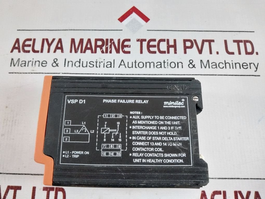 Minilec Vsp D1 Phase Failure Relay 415 Vac
