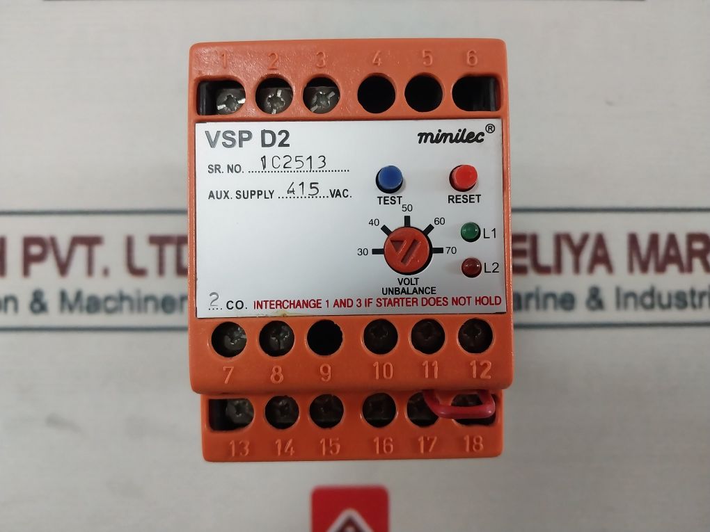 Minilec Vsp D2 Phase Failure Relay
