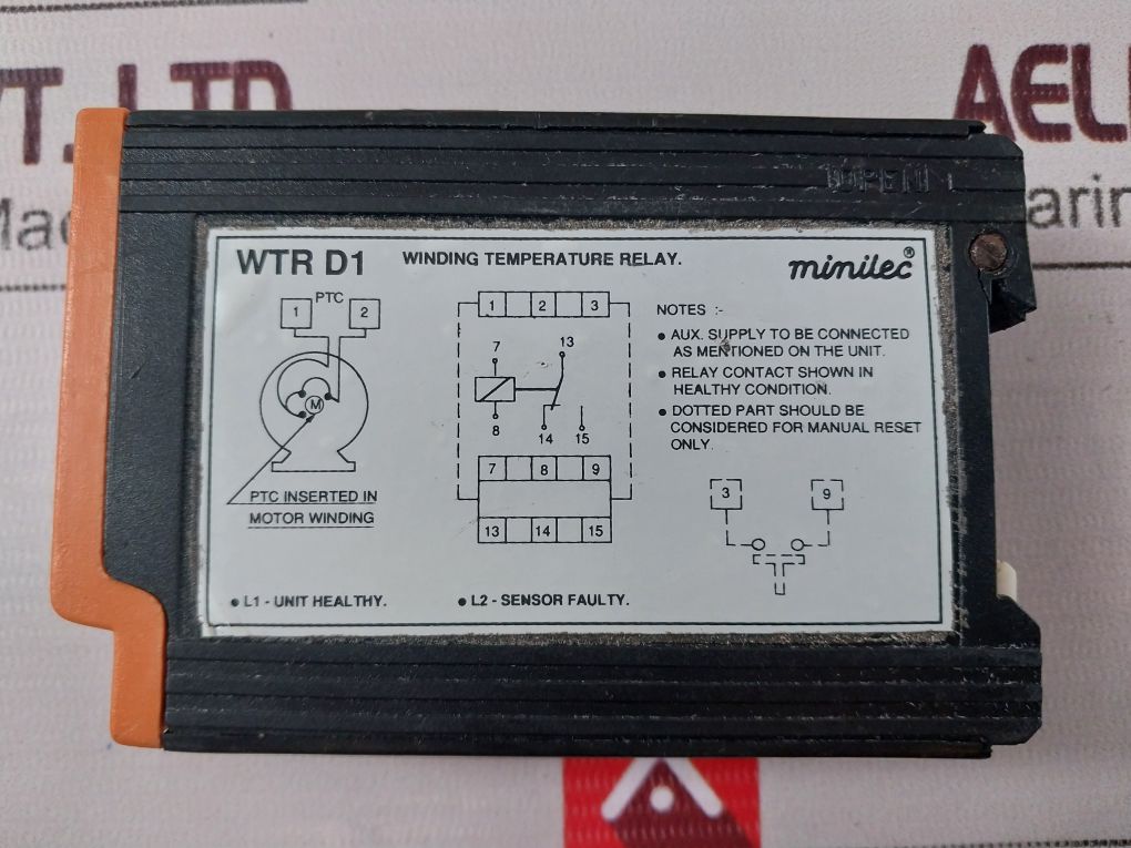 Minilec Wtr D1 Winding Temperature Relay 240V Ac