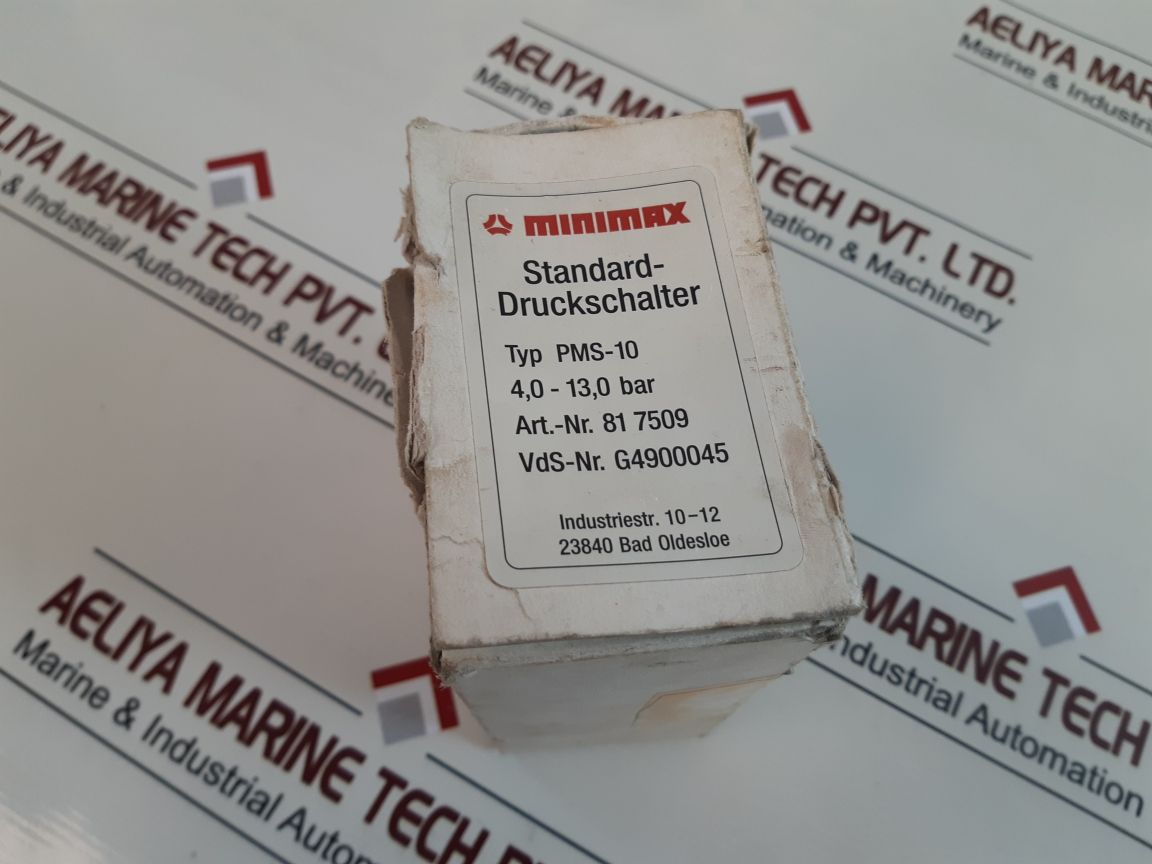 Minimax Pms-10 Standard Pressure Switch
