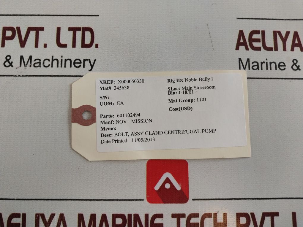 Mission 601102494 Gland Bolt Ass.B3701A