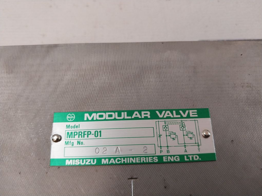 Misuzu Machineries Mprfp-01 Modular Valve