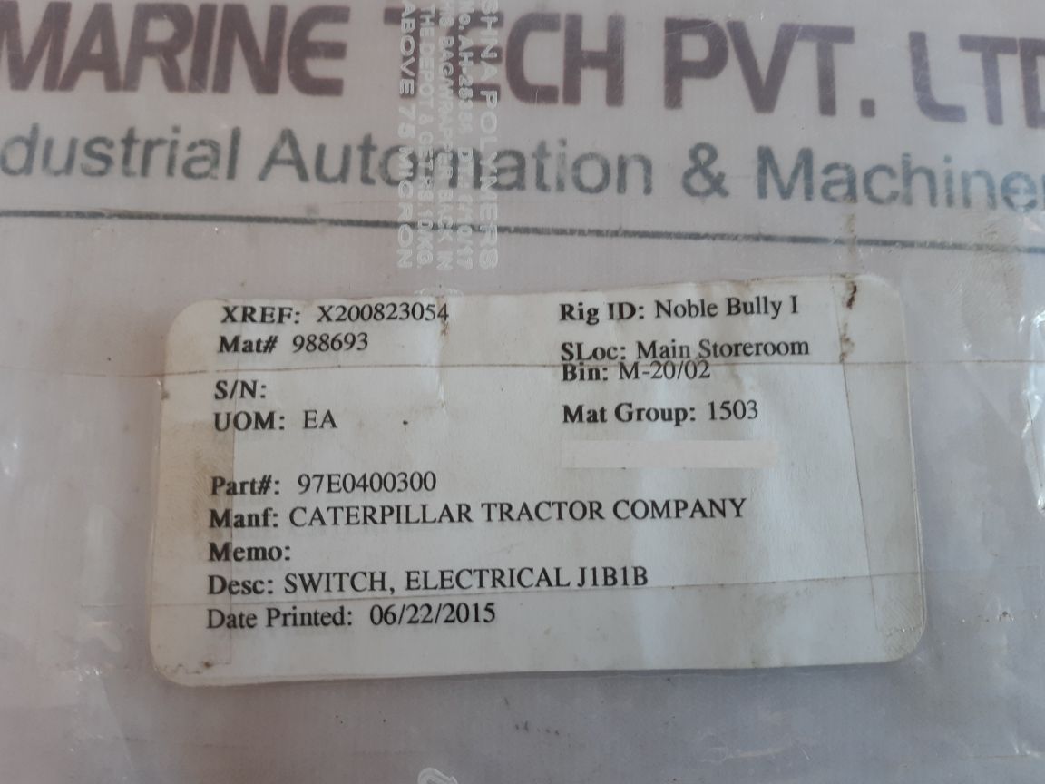 Mitsubishi 97E04-00300 Electrical Key Switch J1B1B