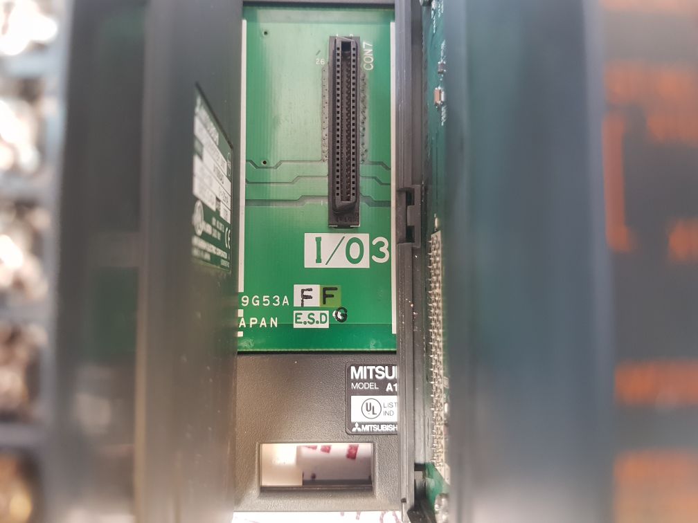 Mitsubishi A1S61Pn,A2Ushcpu-s1,A1Sx42,A1Sy42,A1S68Ad,A1Sj71Br11 Module Rack